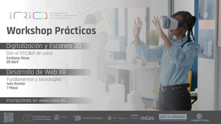 La Incubadora de Realidades Inmersivas (IRIA) organiza talleres prácticos para difundir las últimas tecnologías en digitalización 3D y Web XR