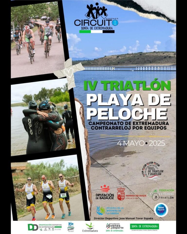 Unos 150 deportistas participarán en el IV Triatlon Playa de Peloche