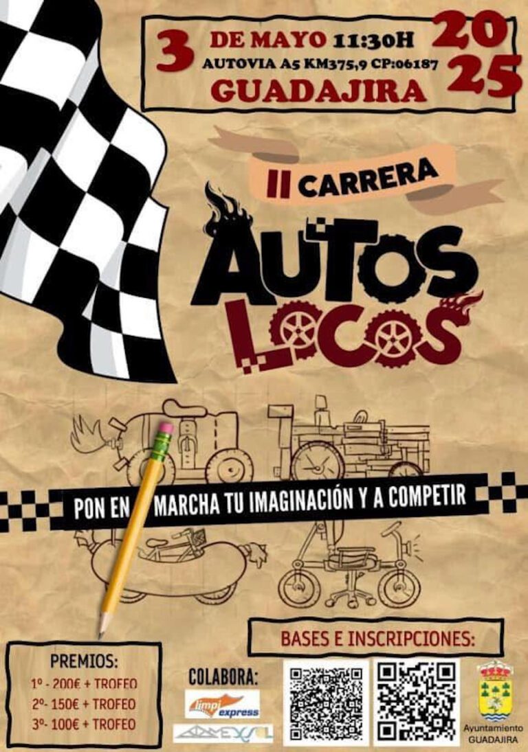 Originalidad y velocidad protagonizarán la Carrera Autos Locos de Guadajira