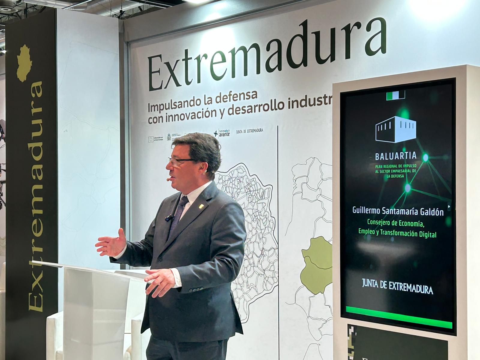 Extremadura expone en FEINDEF el Plan de Impulso Regional al Sector Empresarial de la Defensa