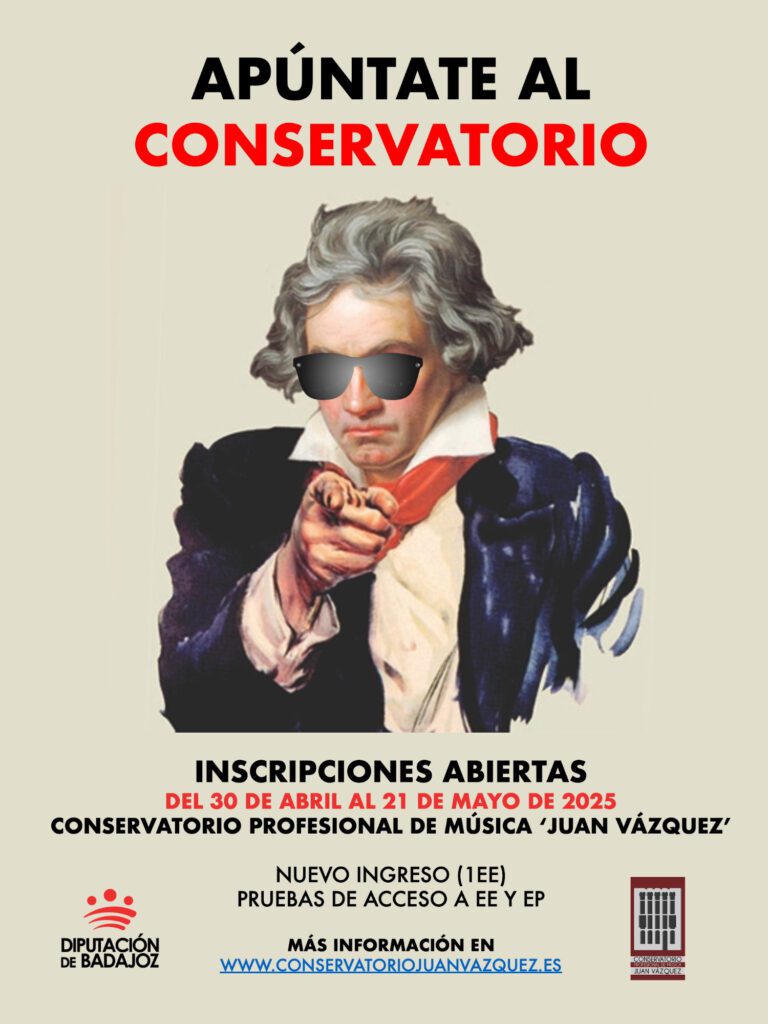 Plazo abierto para participar en las pruebas de acceso al Conservatorio Profesional de Música ‘Juan Vázquez’