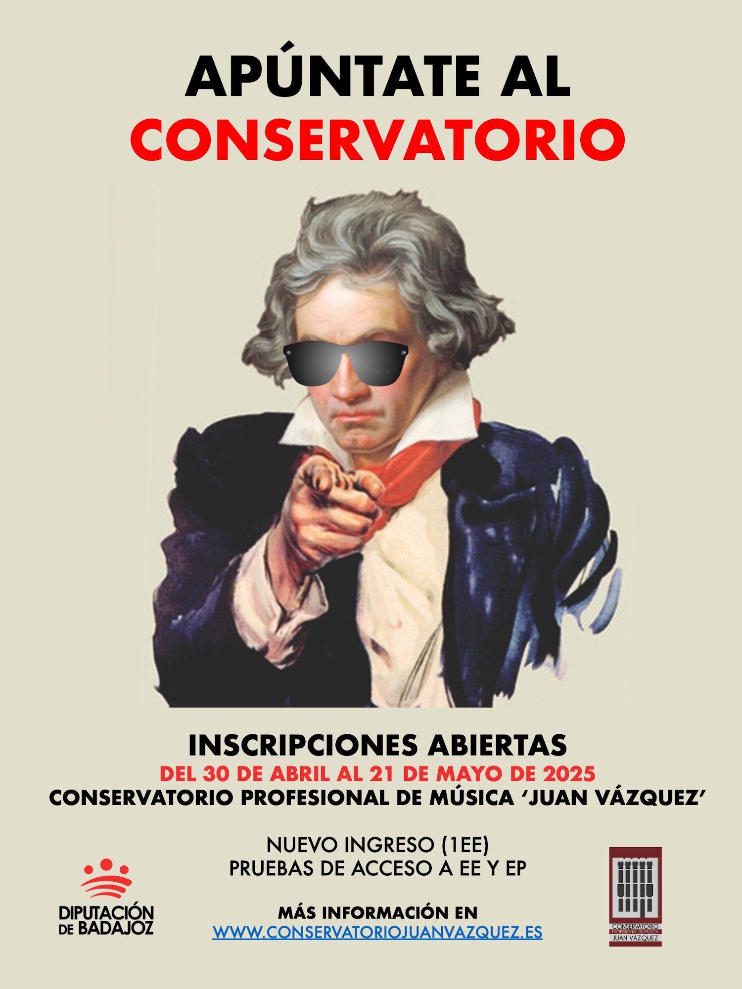Plazo abierto para participar en las pruebas de acceso al Conservatorio Profesional de Música ‘Juan Vázquez’