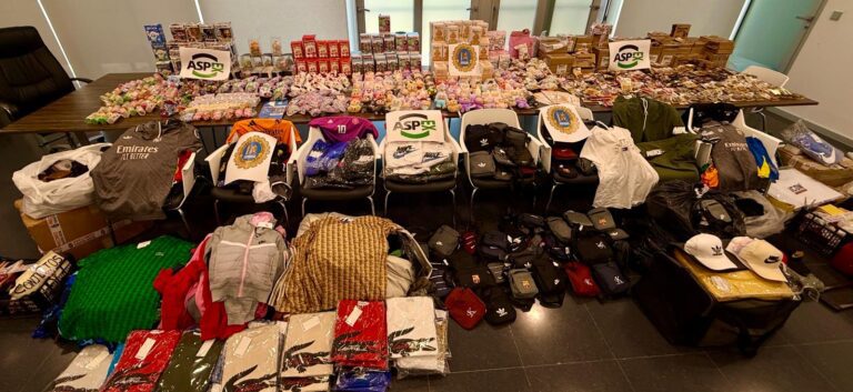 Agentes en prácticas de la ASPEX y Policía Local de Badajoz intervienen 300 kg de frutas y hortalizas sin control sanitario, juguetes y prendas falsificadas