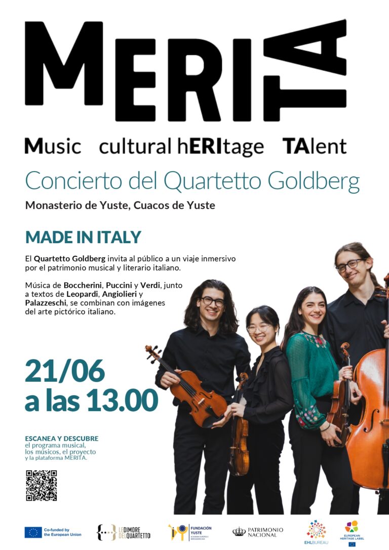 La Fundación Yuste y Patrimonio Nacional organizan un concierto musical en el marco del Sello de Patrimonio Europeo