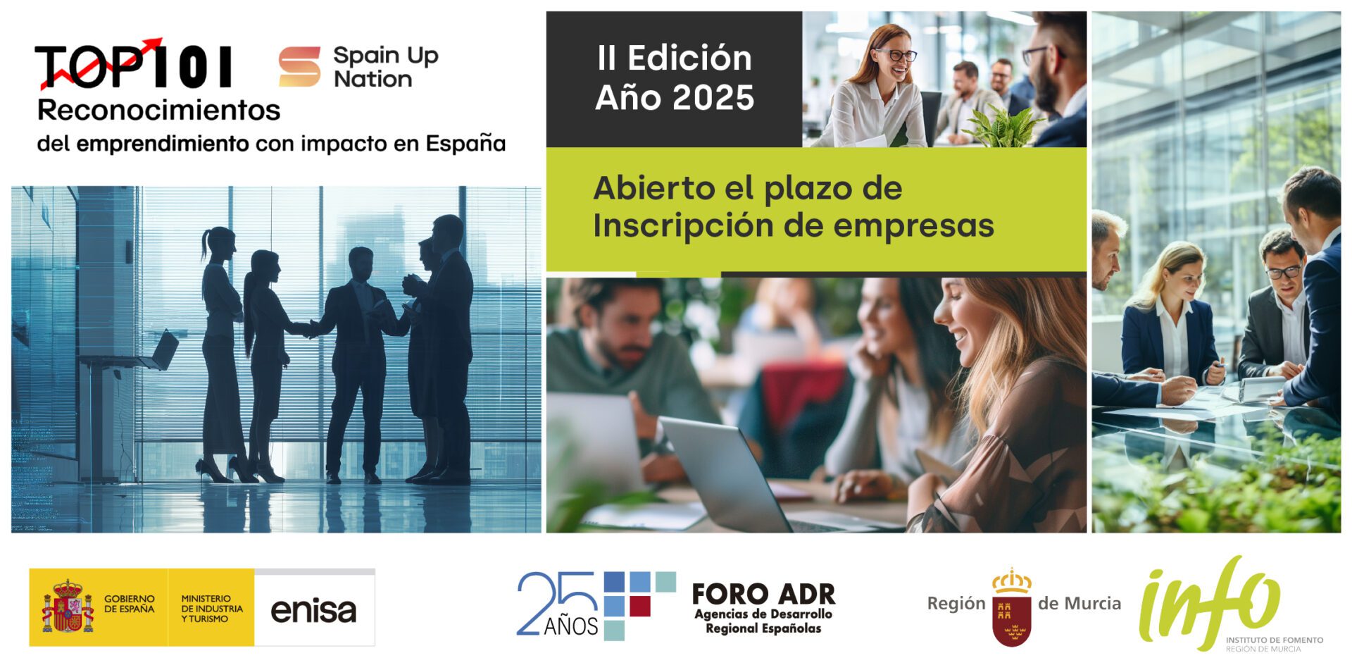 Abierta la convocatoria regional del reconocimiento Top 101 Spain Up Nation al emprendimiento con impacto en España