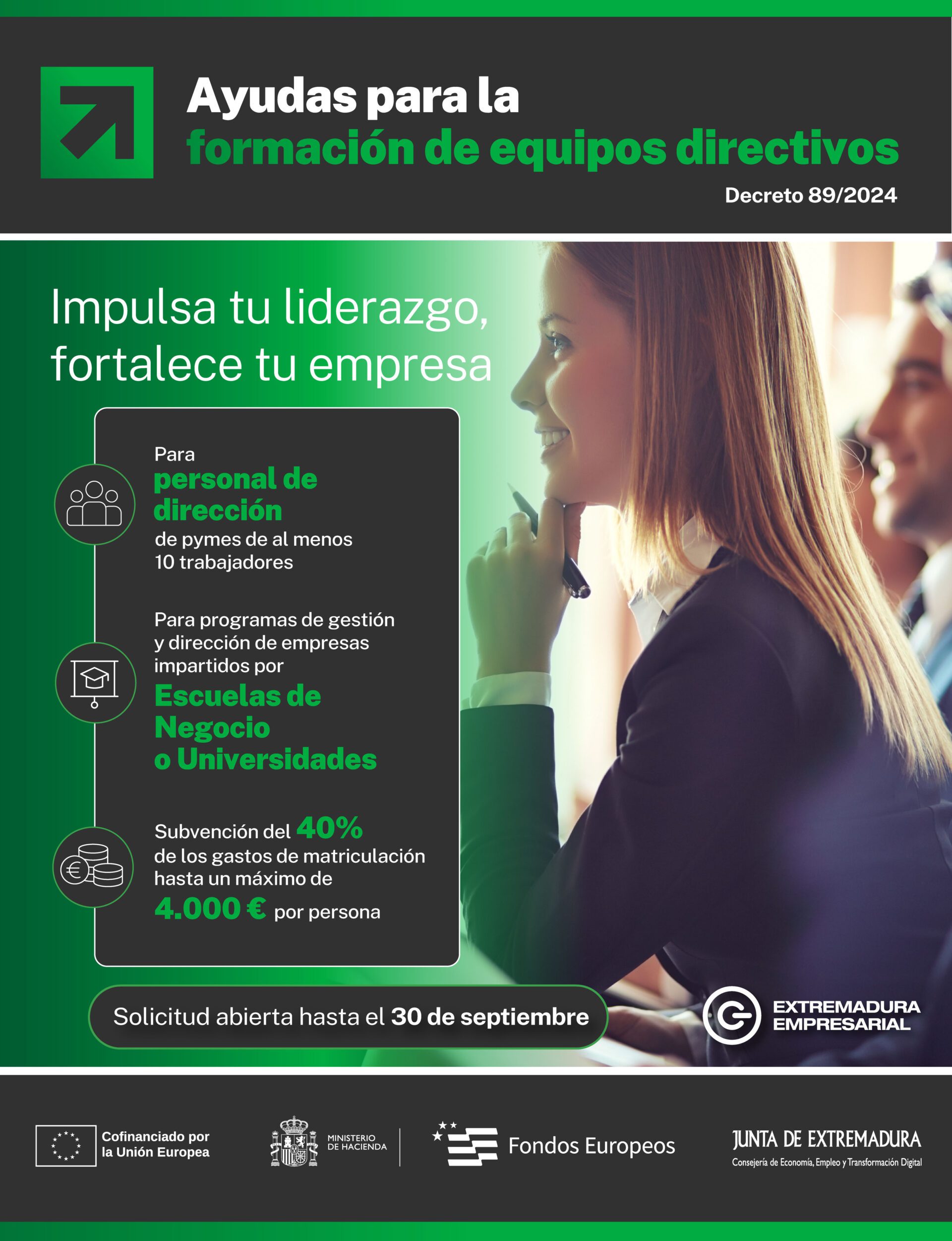 El DOE publica la convocatoria de las ayudas para la formación de equipos directivos de Pymes de Extremadura