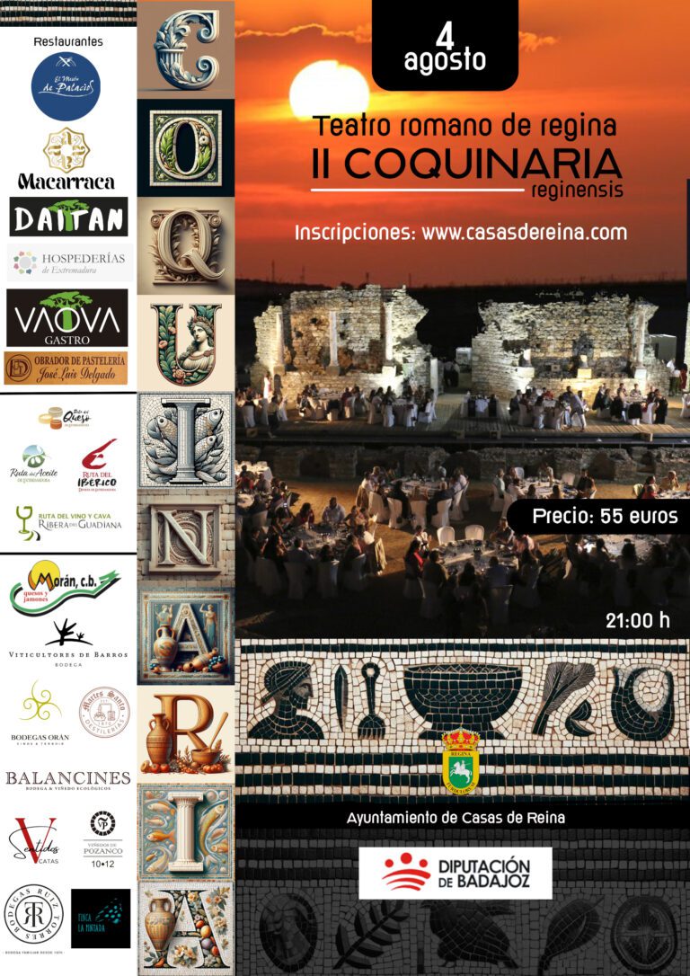 Gastronomía y patrimonio monumental vuelven a darse la mano el lunes 4 de agosto en Casas de Reina