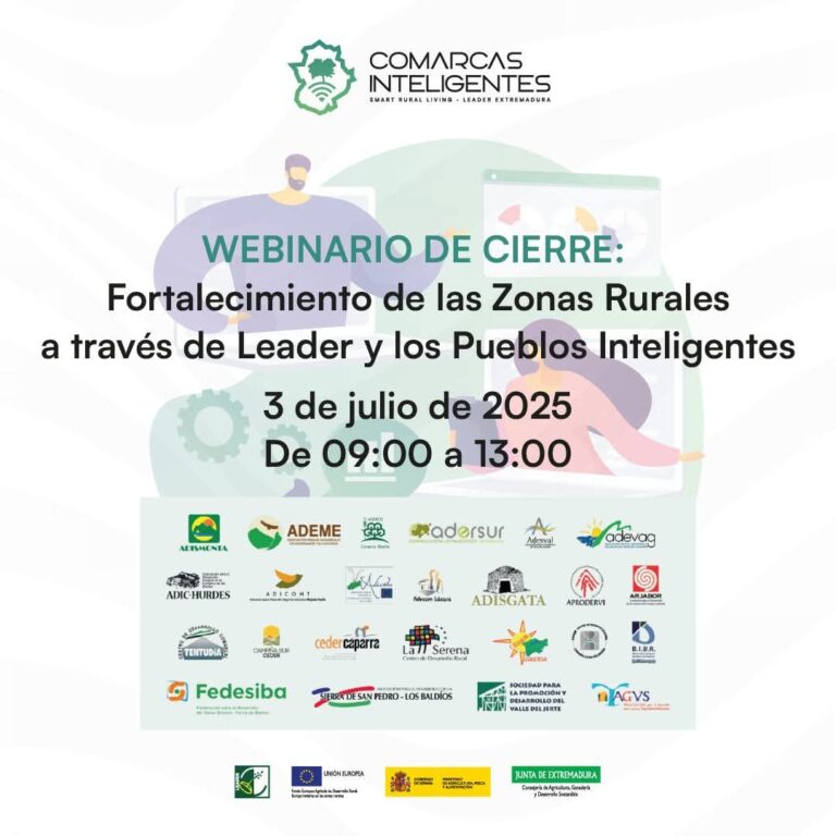 La Junta destaca la transformación hacia la digitalización de Extremadura durante el webinar del proyecto ‘Smart Rural Living’