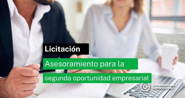 Abierta la licitación para un programa de asesoramiento para la segunda oportunidad empresarial por valor de 217.011 euros