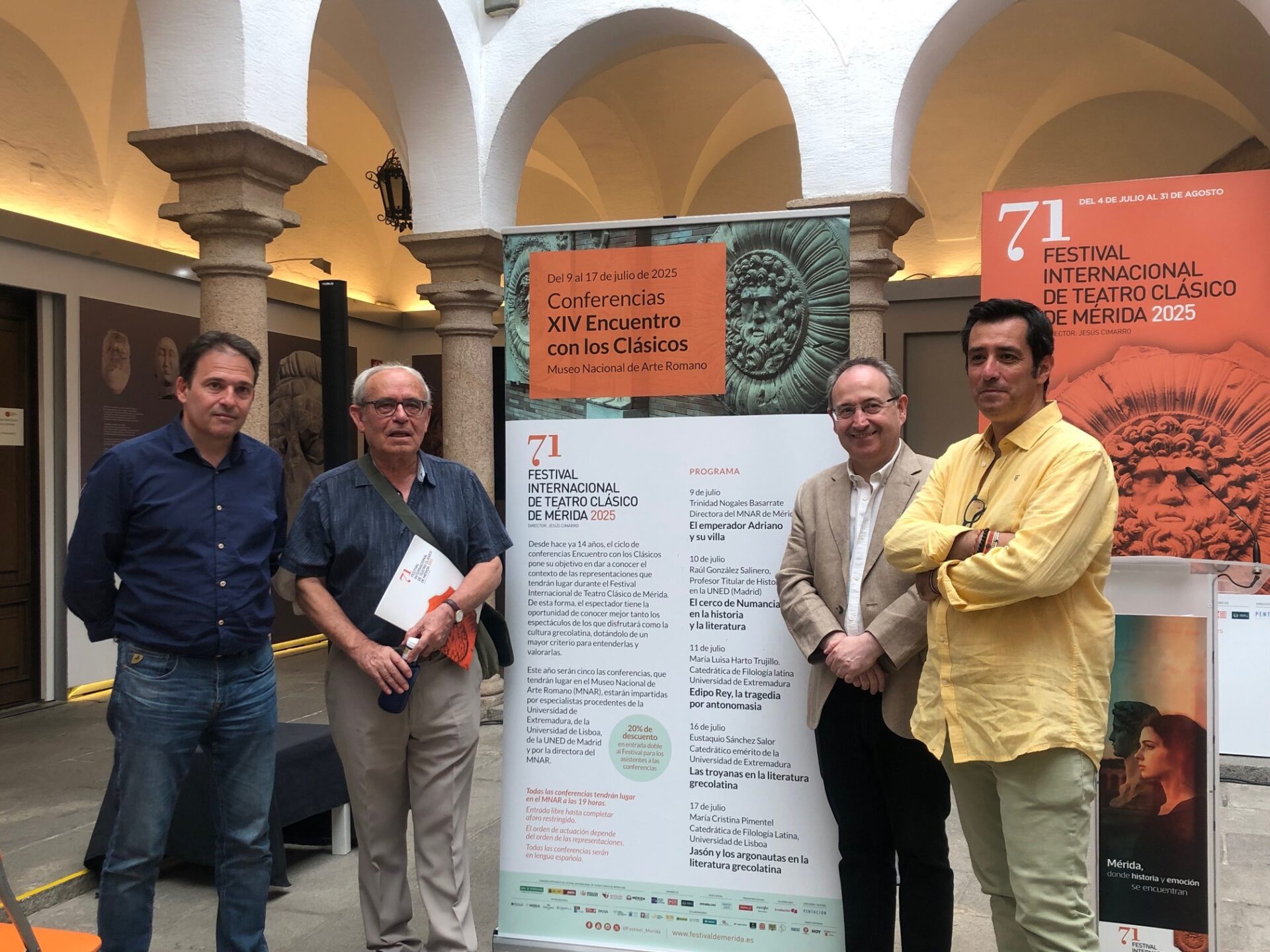 El ciclo de conferencias ‘Encuentro con los clásicos’ vincula al Festival de Teatro de Mérida con la vertiente académica
