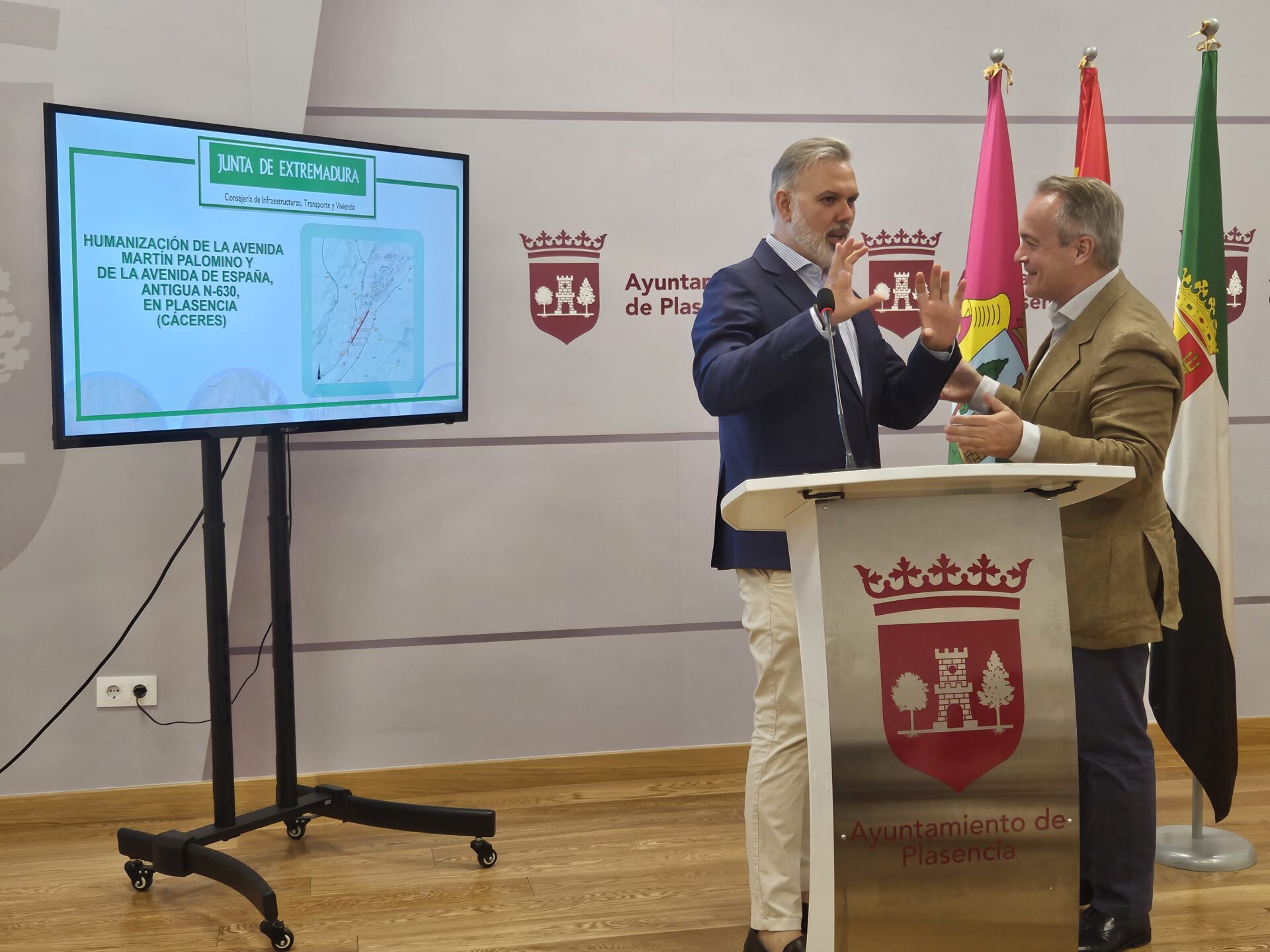 La Junta licitará las obras de las avenidas Martín Palomino y España en Plasencia “en cuanto el Gobierno publique el Real Decreto en el BOE”