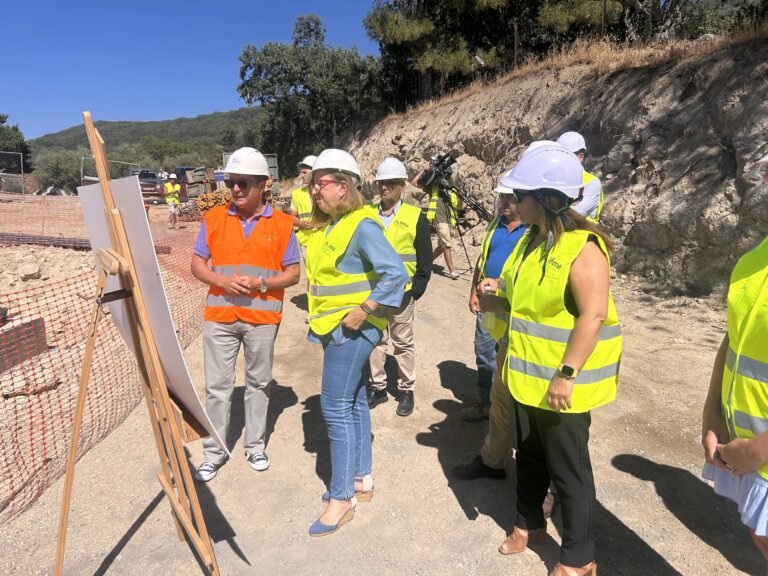 Mercedes Morán visita las obras hidráulicas de Valverde de la Vera que tienen una inversión de 2’9 millones de euros