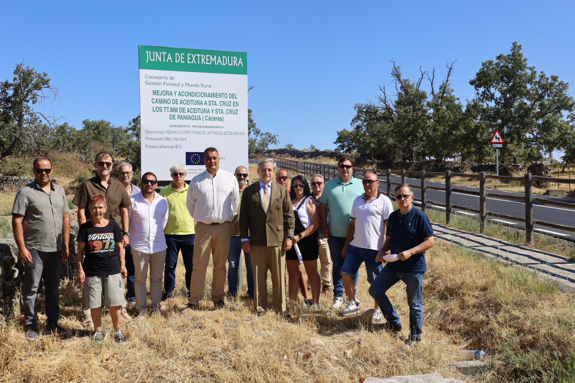 La Junta de Extremadura mejora la conexión entre Santa Cruz de Paniagua y Aceituna con una inversión de 260.000 euros