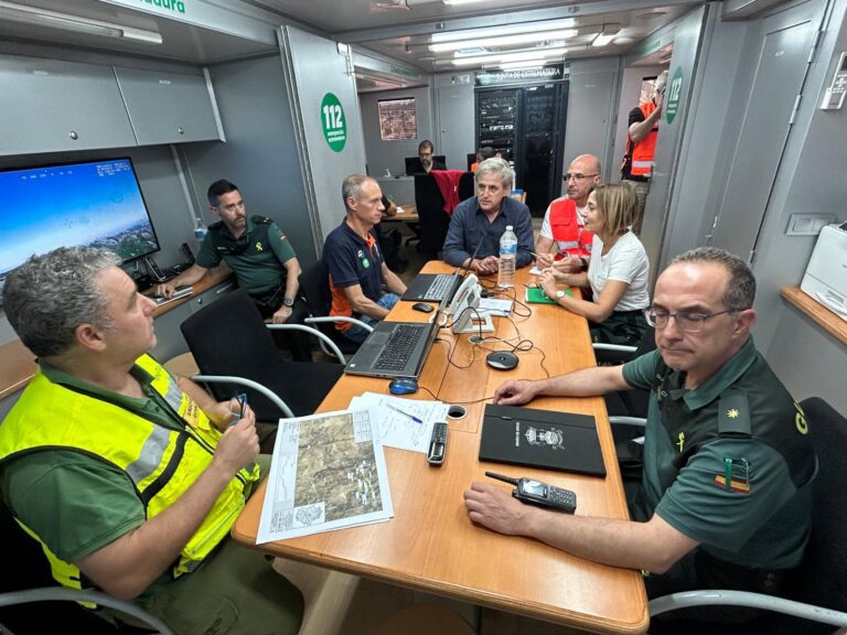 La Junta de Extremadura mantiene la Situación Operativa 1 del Plan INFOCAEX del incendio de Valdecaballeros ante las previsiones meteorológicas