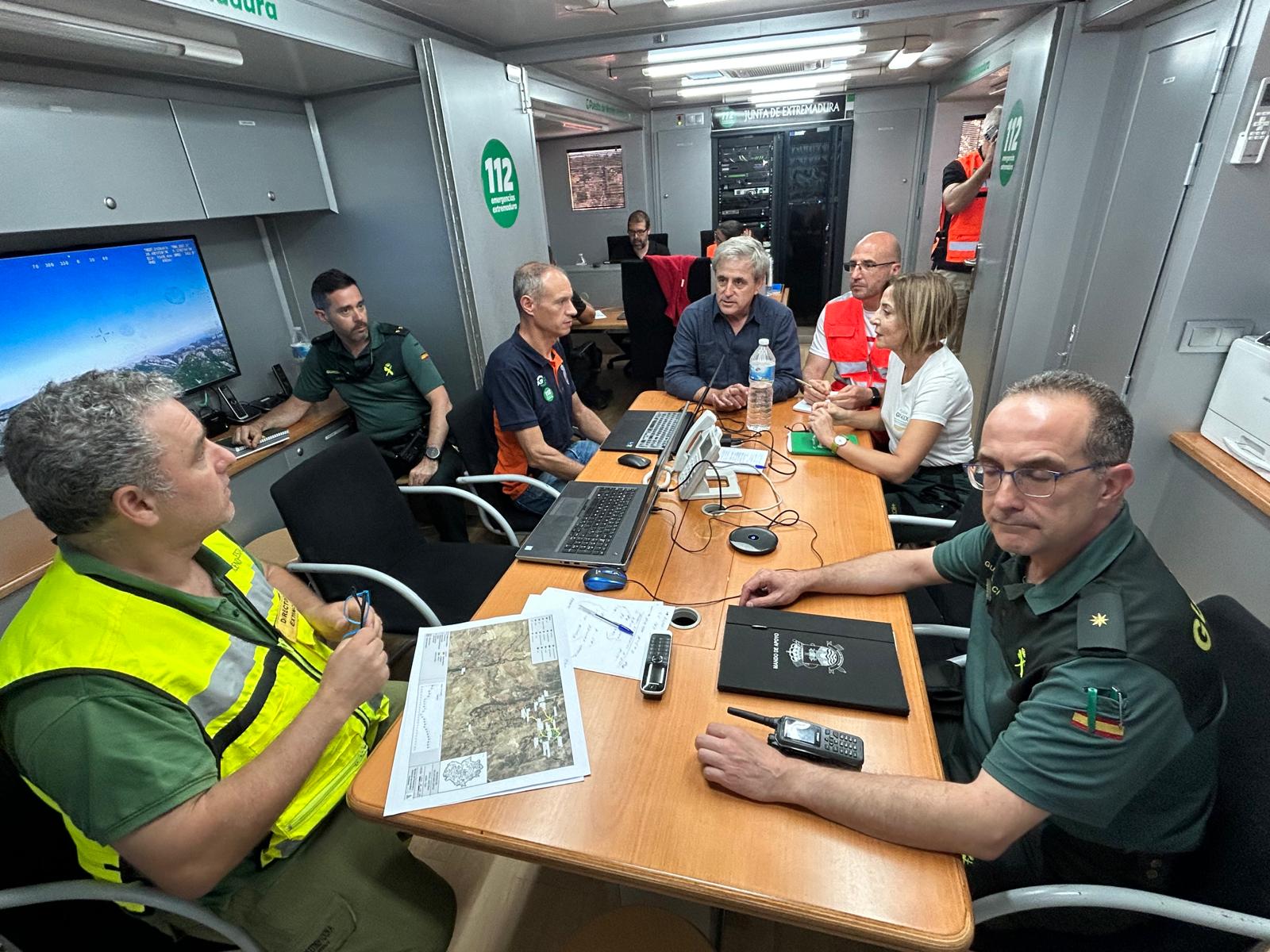 La Junta de Extremadura mantiene la Situación Operativa 1 del Plan INFOCAEX del incendio de Valdecaballeros ante las previsiones meteorológicas