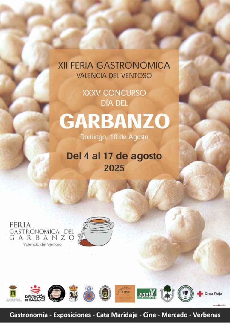 Valencia del Ventoso celebrará su XII Feria del Garbanzo en la fase final para su declaración como Indicación Geográfica Protegida