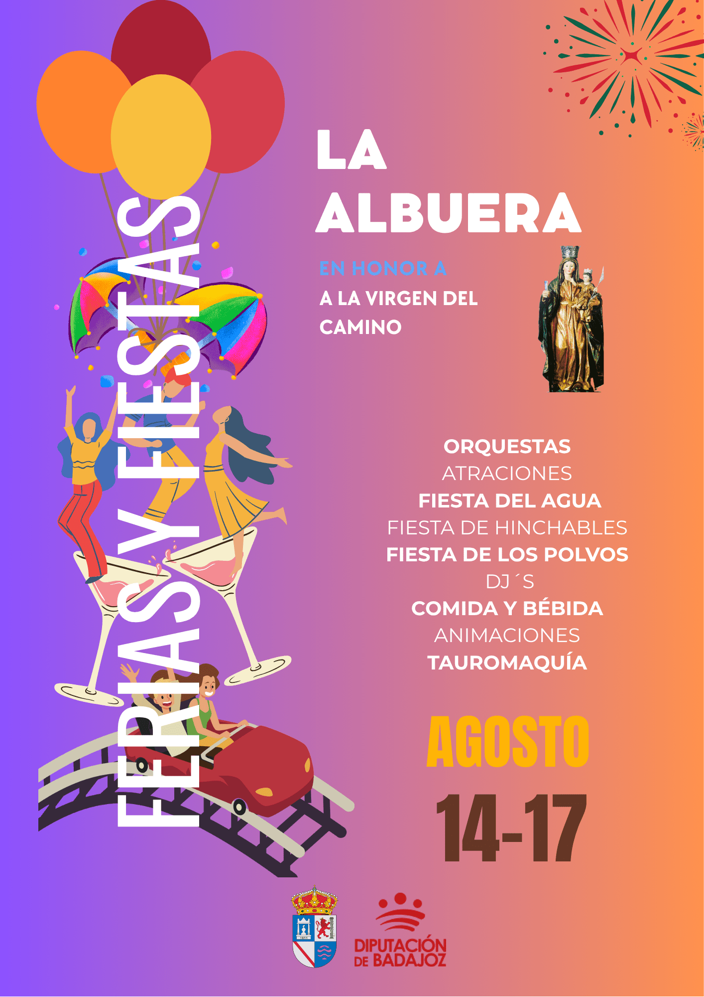 Unas 4.000 personas disfrutarán de las Fiestas Patronales de  La Albuera entre el 14 y el 17 de agosto