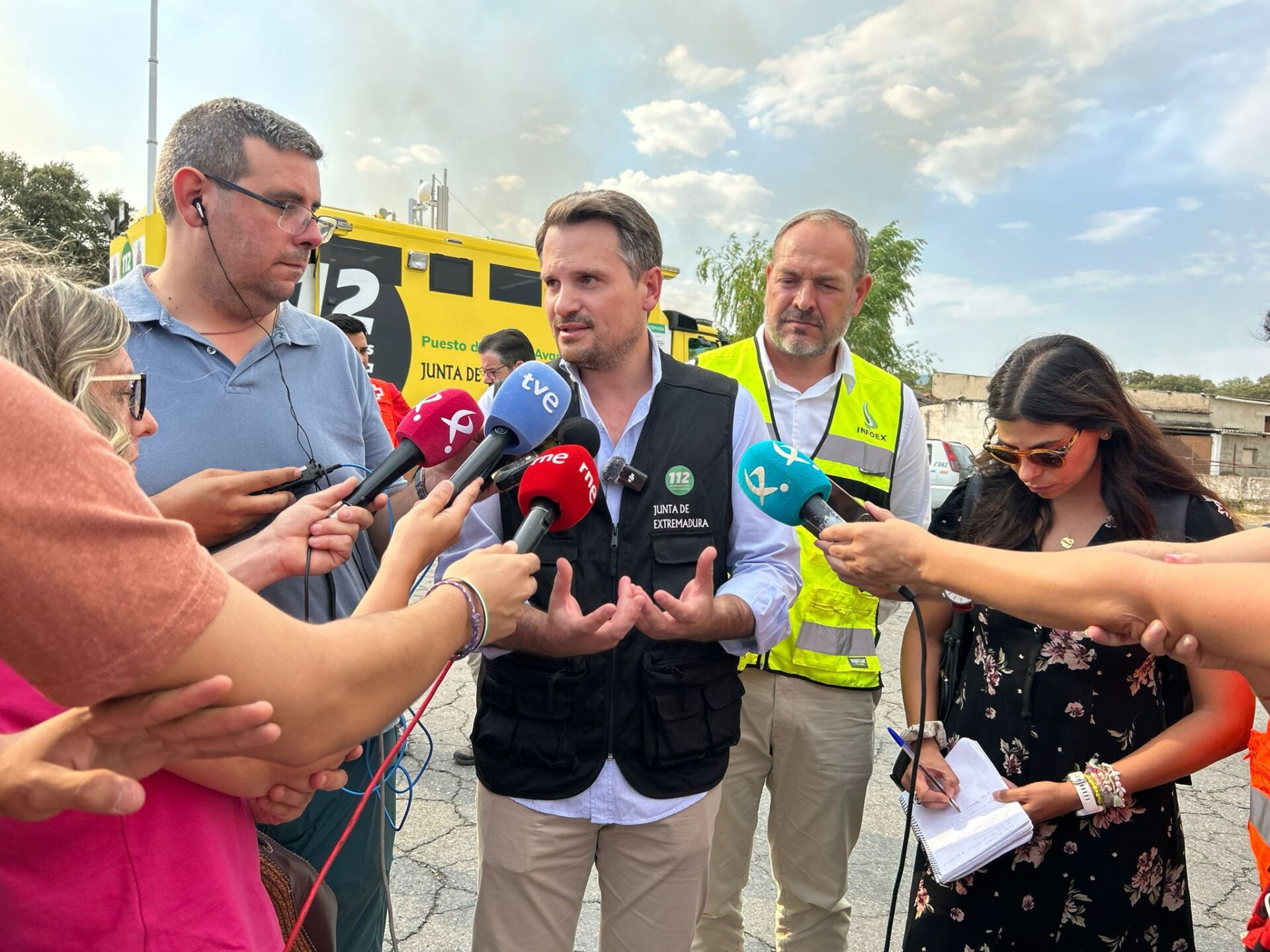 Continúa activa la Situación Operativa 2 del Plan INFOCAEX por el incendio de Jarilla (Cáceres)