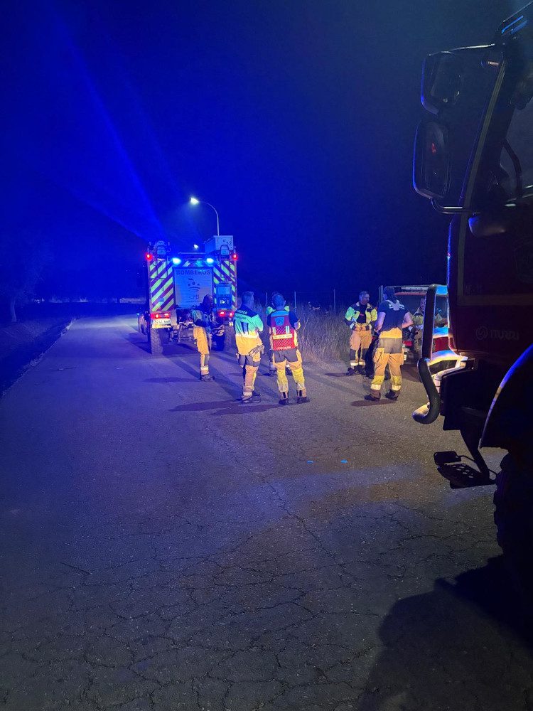 El CPEI de la Diputación de Badajoz apoya a los servicios de emergencia del incendio de Malpartida de Cáceres