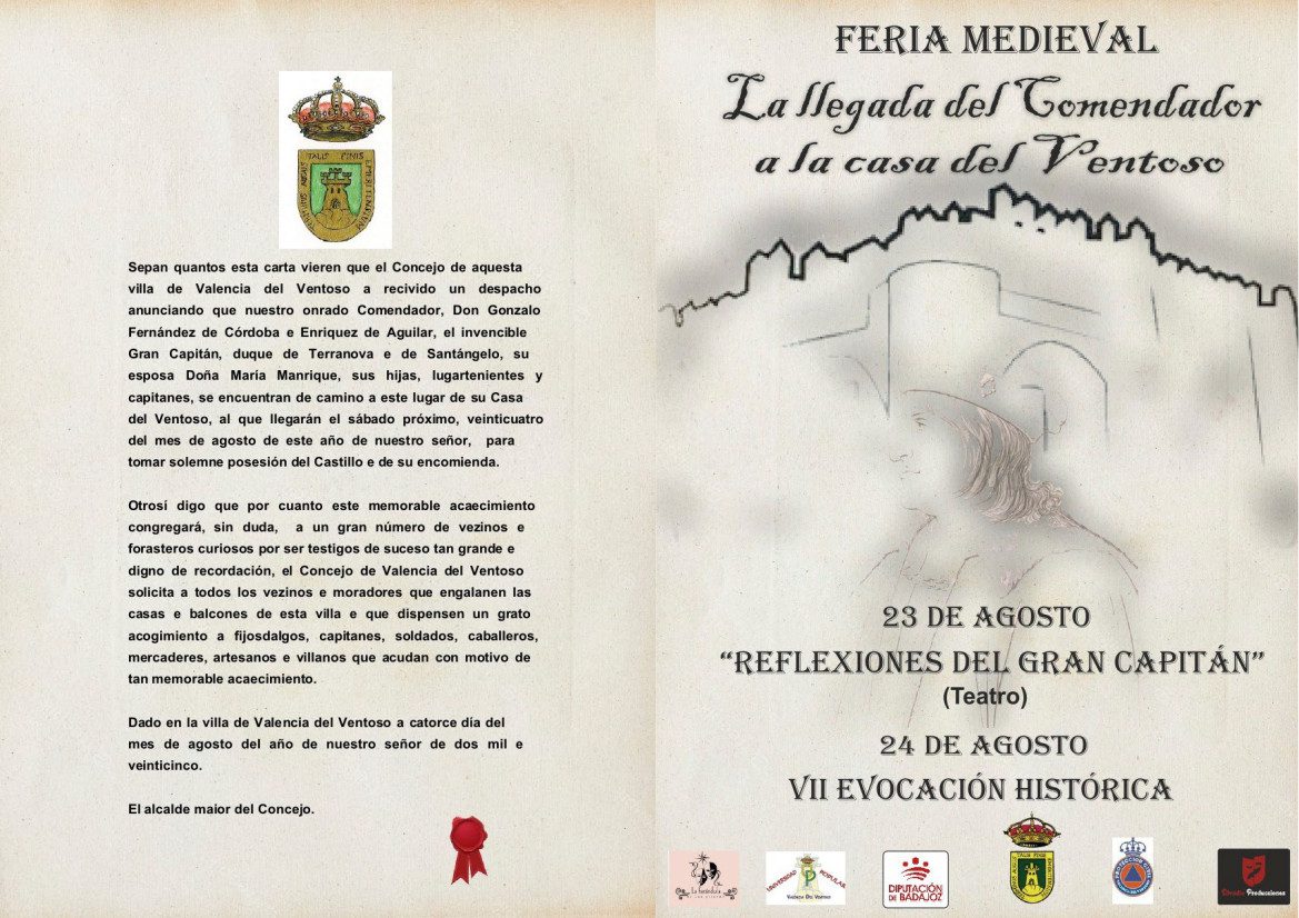 Todo preparado en Valencia del Ventoso para la Feria Medieval