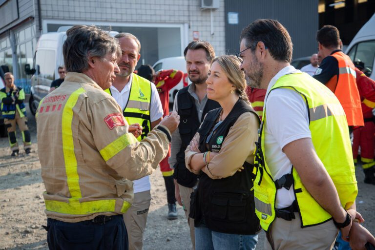 Guardiola confía en la consolidación del incendio de Jarilla y asegura que la Junta implementará las ayudas que sean necesarias