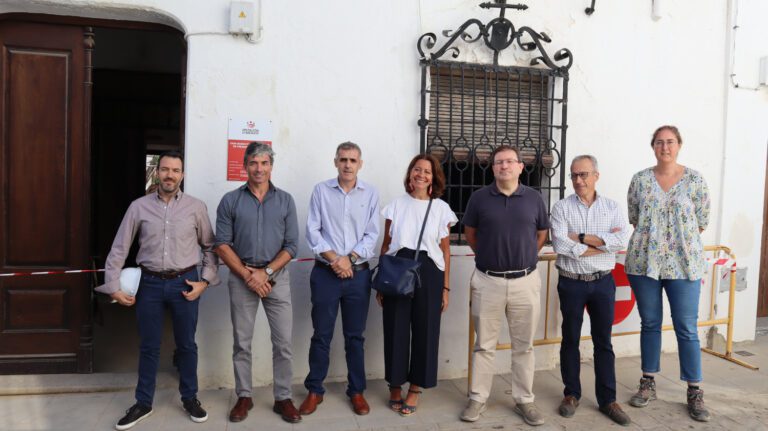 Avanzan las obras para convertir la casa del pintor Eugenio Hermoso en un espacio museístico de referencia en Fregenal de la Sierra