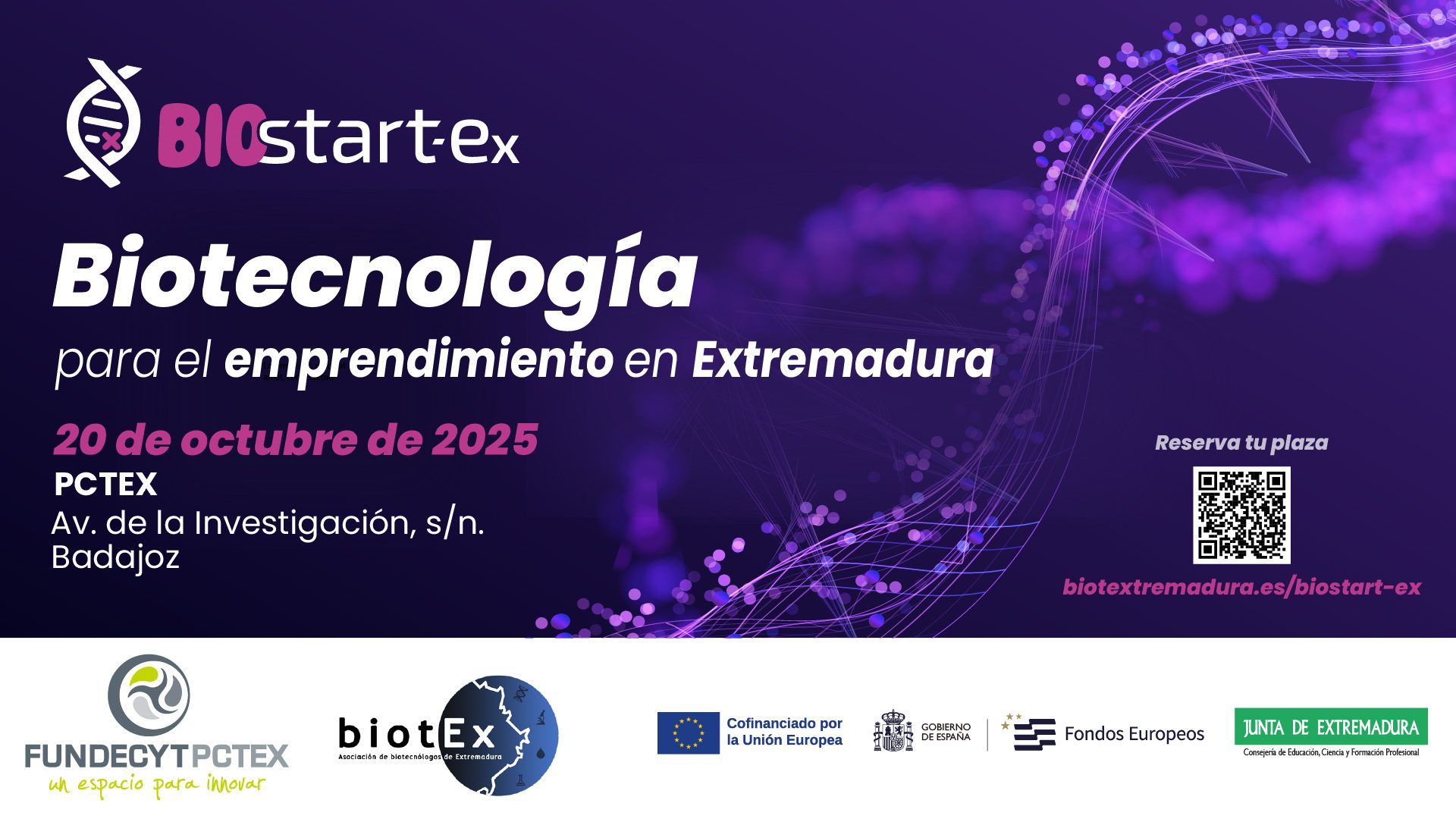Badajoz acogerá el 20 de octubre BIOStart-Ex, el primer encuentro para impulsar el emprendimiento en biotecnología