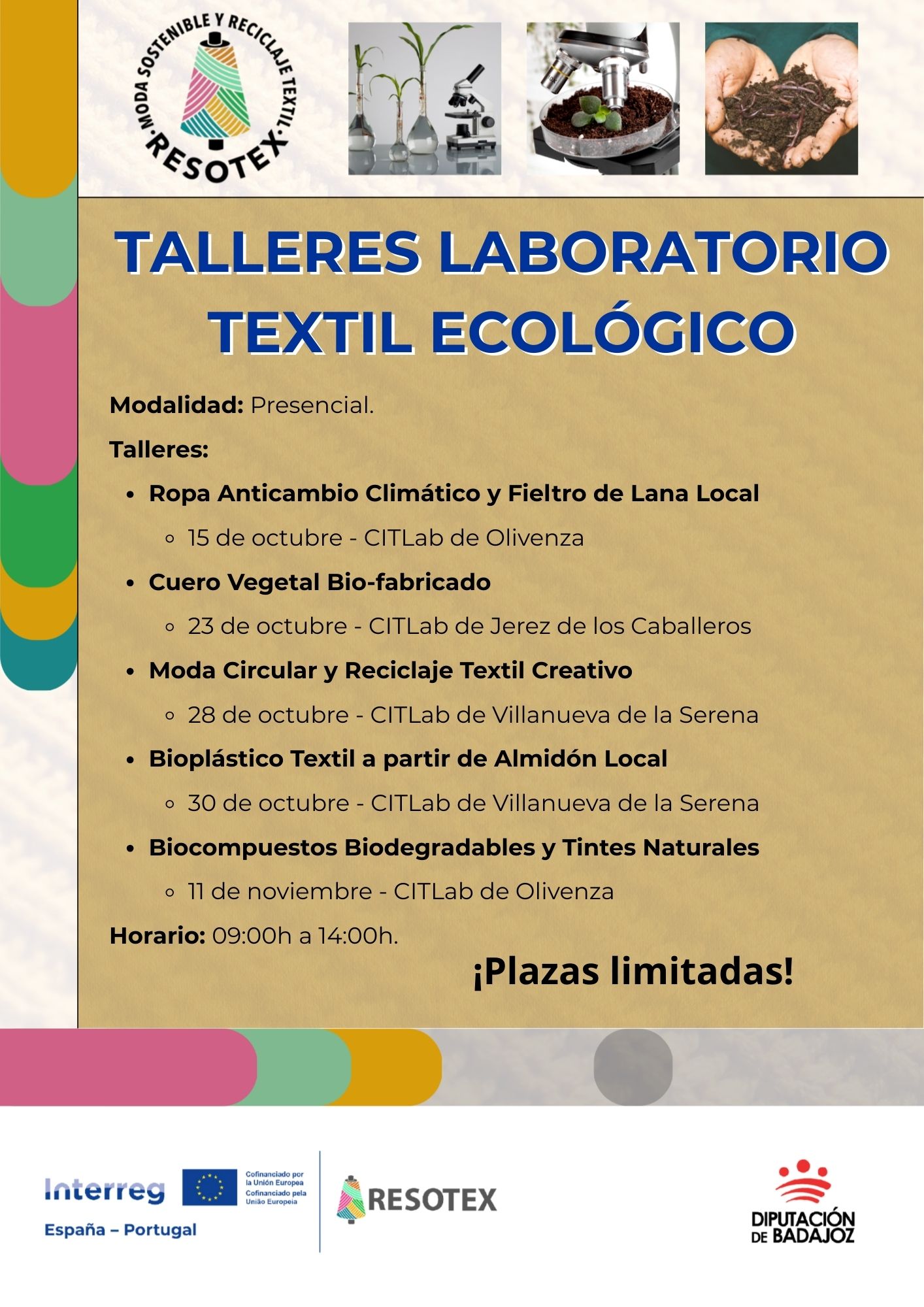Impulso verde: la Diputación de Badajoz pone en marcha un ‘Laboratorio Textil Ecológico’ con talleres piloto de innovación en moda creativa y sostenible