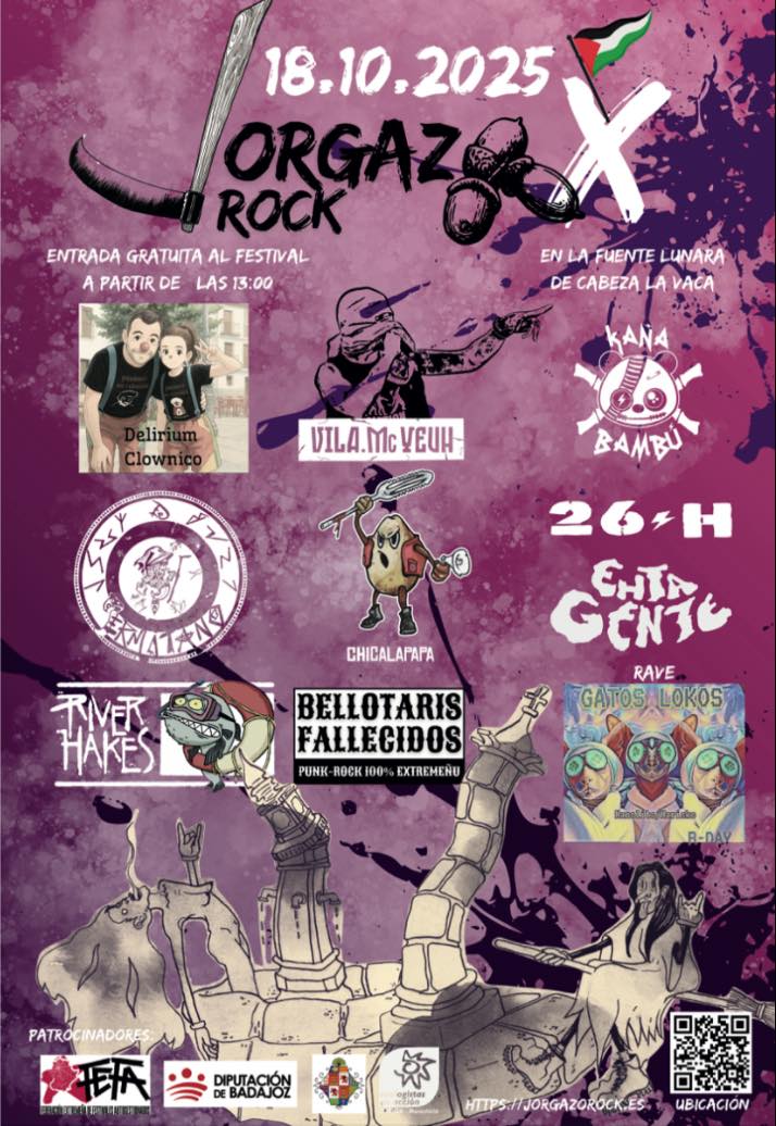 Vuelve el Festival Jorgazo Rock de Cabeza La Vaca con más de diez horas de música