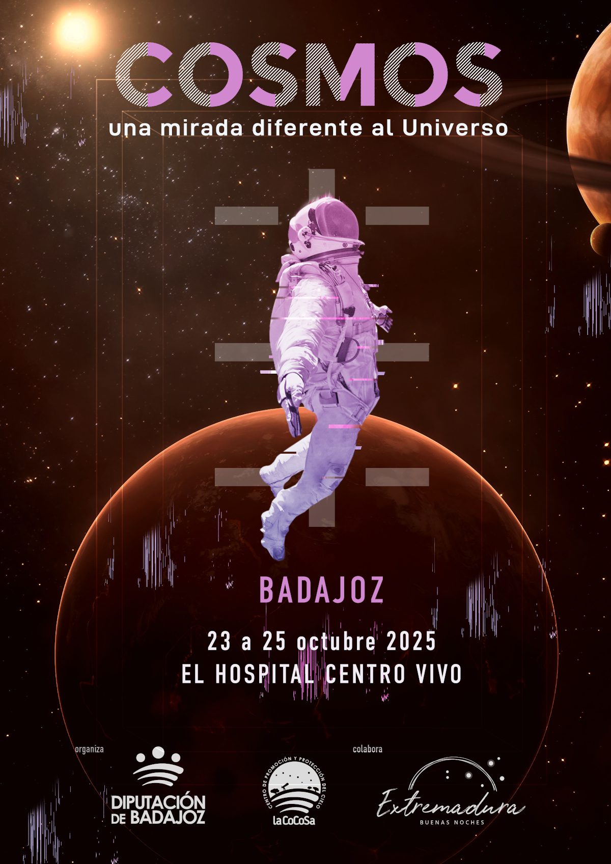 La Diputación de Badajoz celebra su primera Semana de la Astronomía en el Hospital Centro Vivo para acercar el cielo nocturno al público