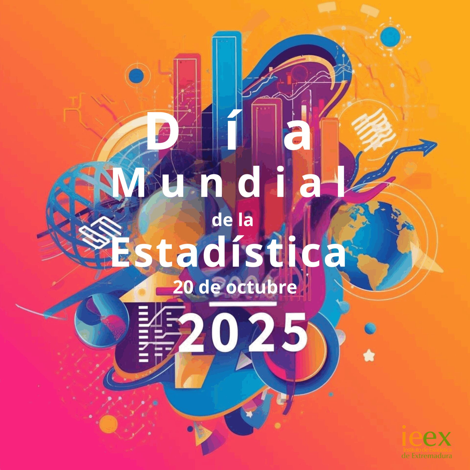 El Instituto de Estadística de Extremadura se suma al Día Mundial de la Estadística 2025 con una campaña para acercar los datos a la ciudadanía
