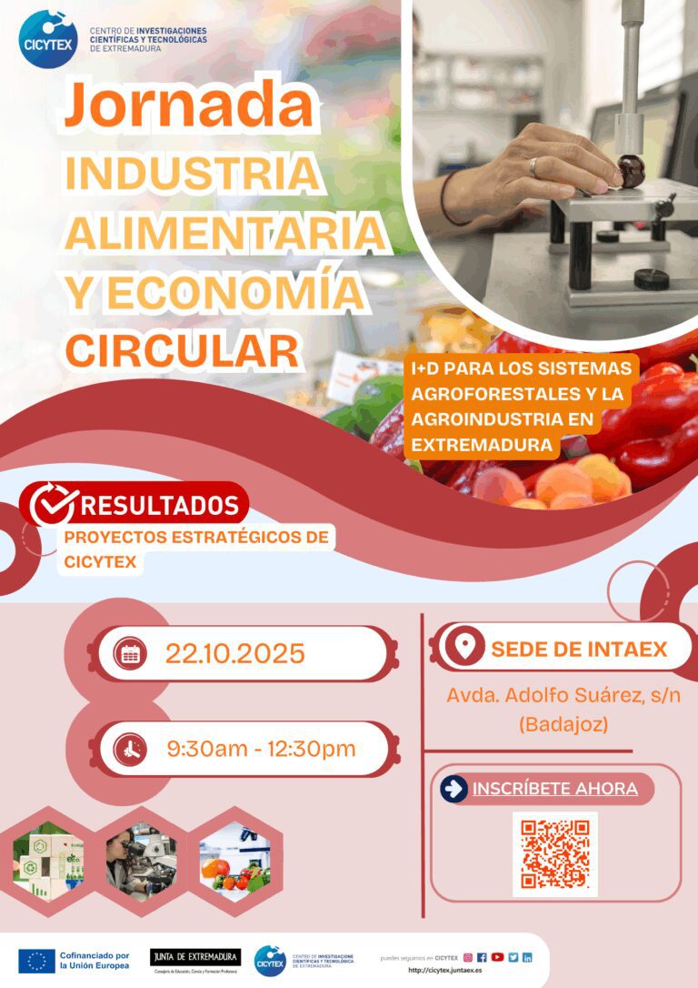 CICYTEX presenta resultados de proyectos de I+D para mejorar procesos en la industria alimentaria