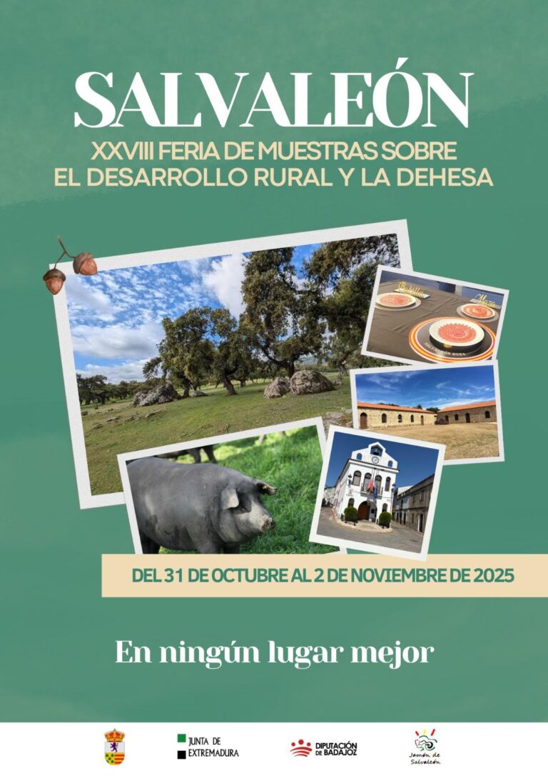 El corazón del mundo rural late en Salvaleón: llega la XVIII Feria de Muestras sobre el Desarrollo Rural y la Dehesa