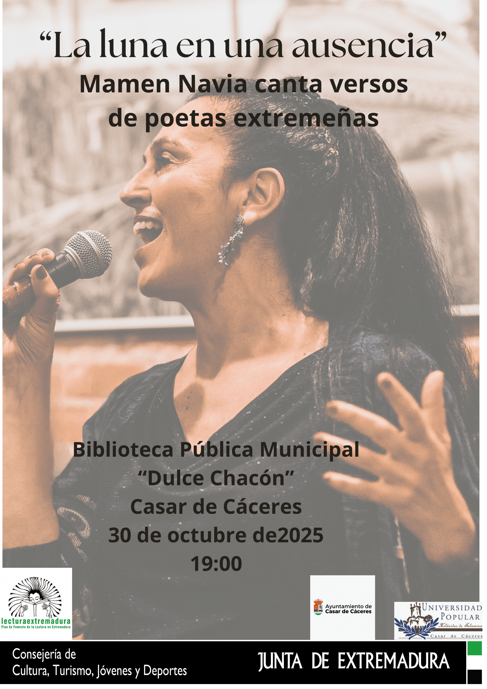 El Plan de Fomento de la Lectura de la Junta de Extremadura organiza una charla-taller y un concierto en el marco del mes de la mujer escritora