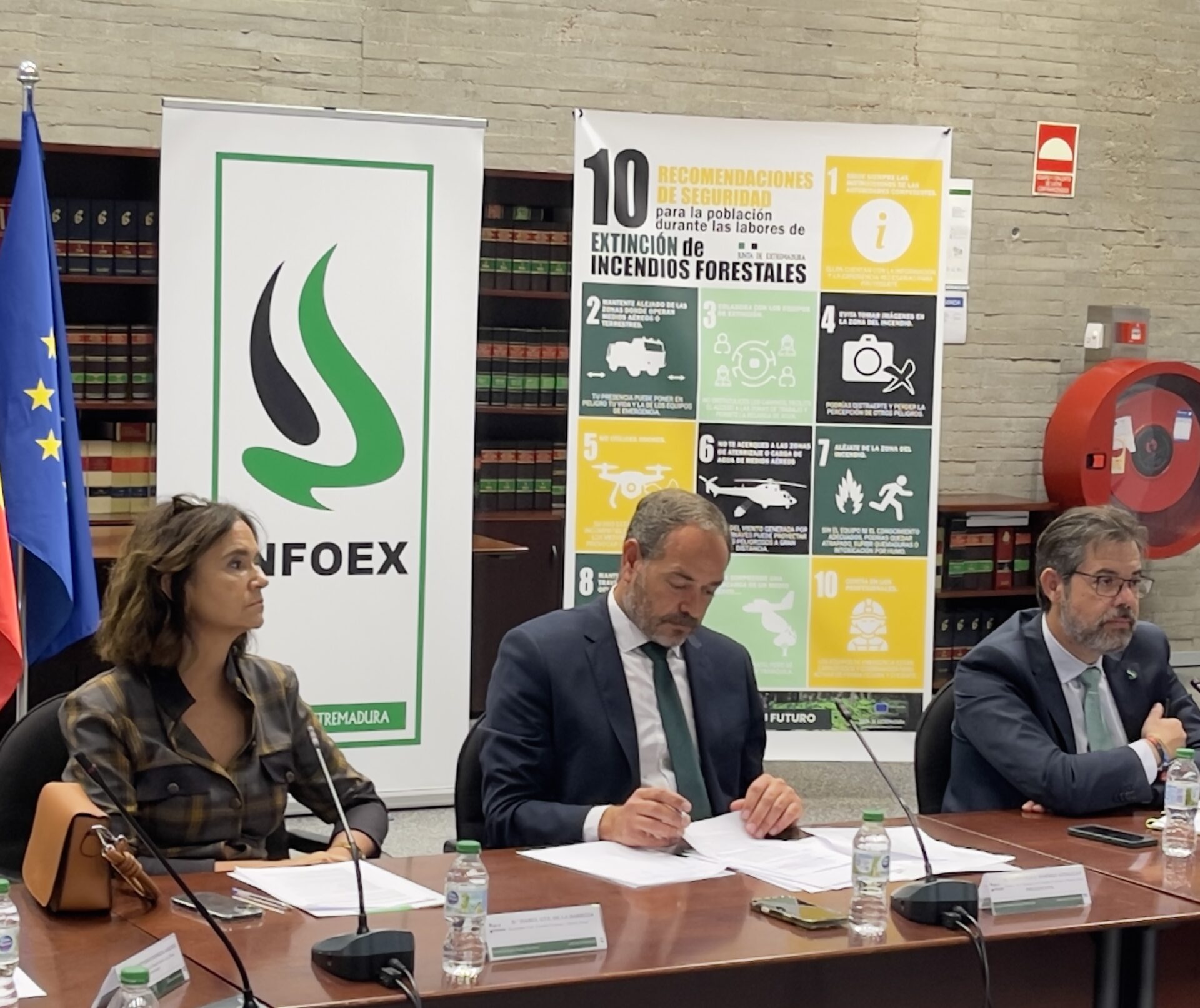 El comité de dirección del Plan Infoex analiza la época de riesgo alto de incendios forestales