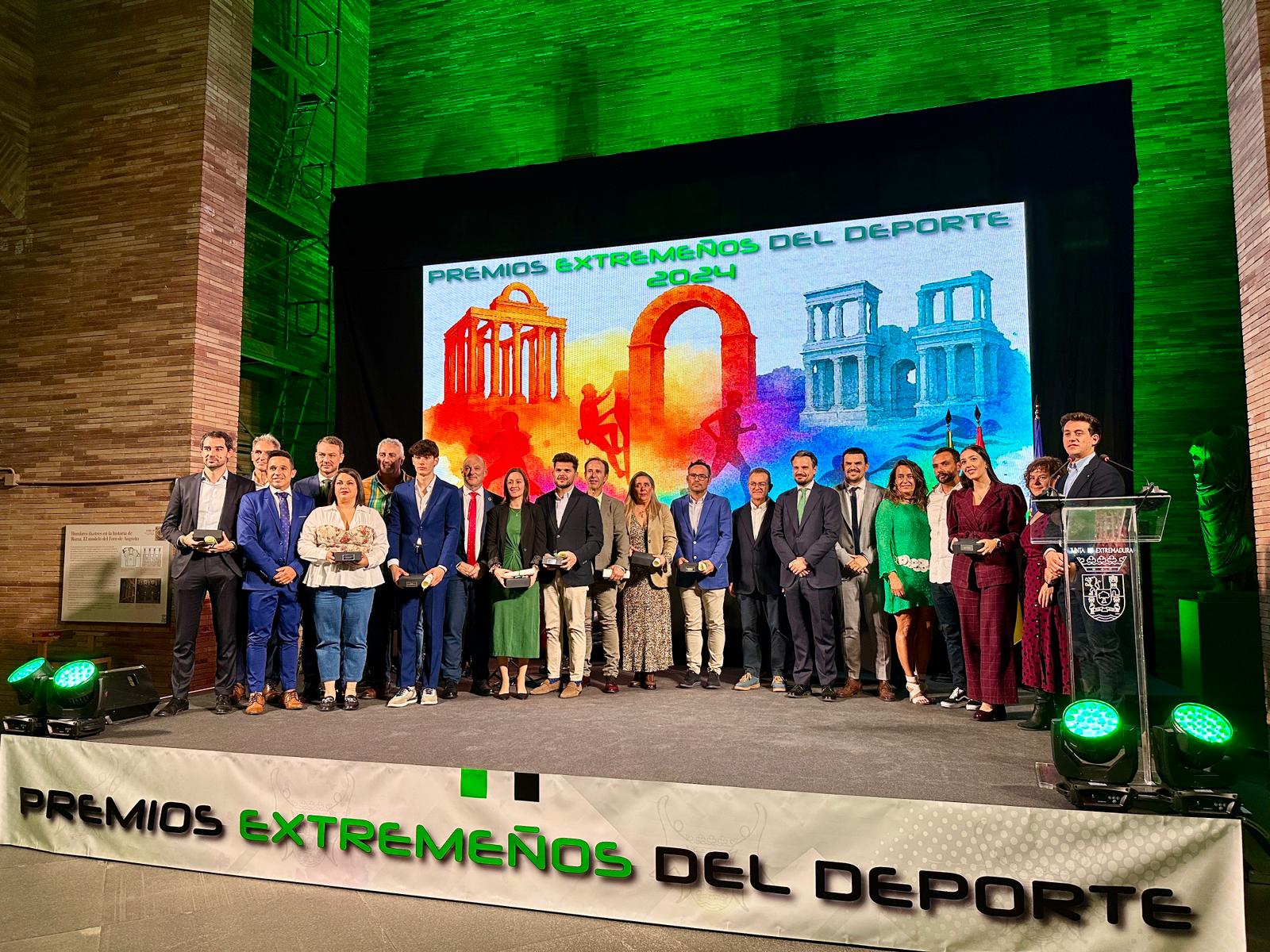 Abel Bautista reconoce la gran labor de los galardonados en los Premios Extremeños del Deporte 2024