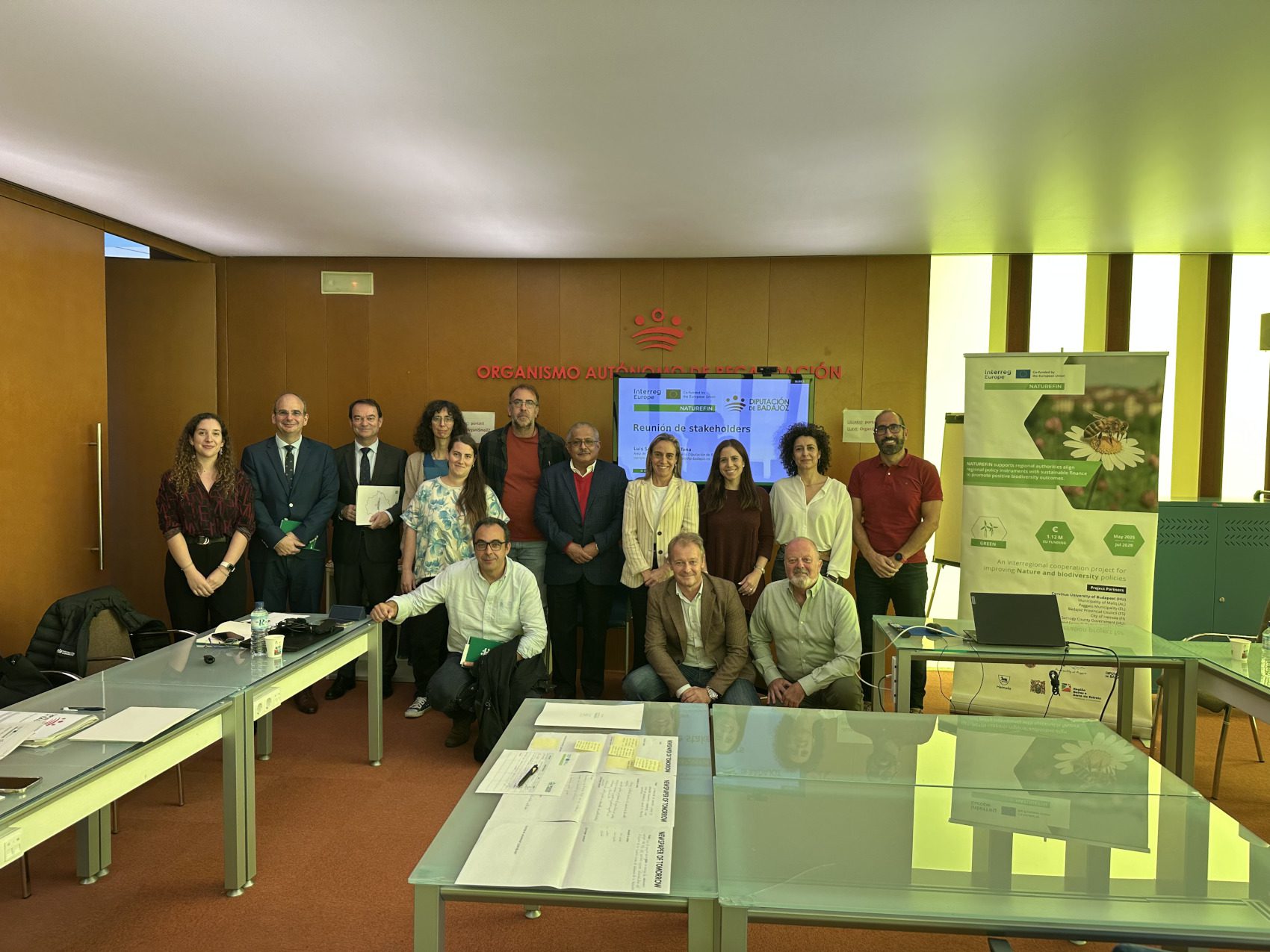 La Diputación de Badajoz organiza la primera reunión de grupos de interés del Proyecto europeo NATUREFIN