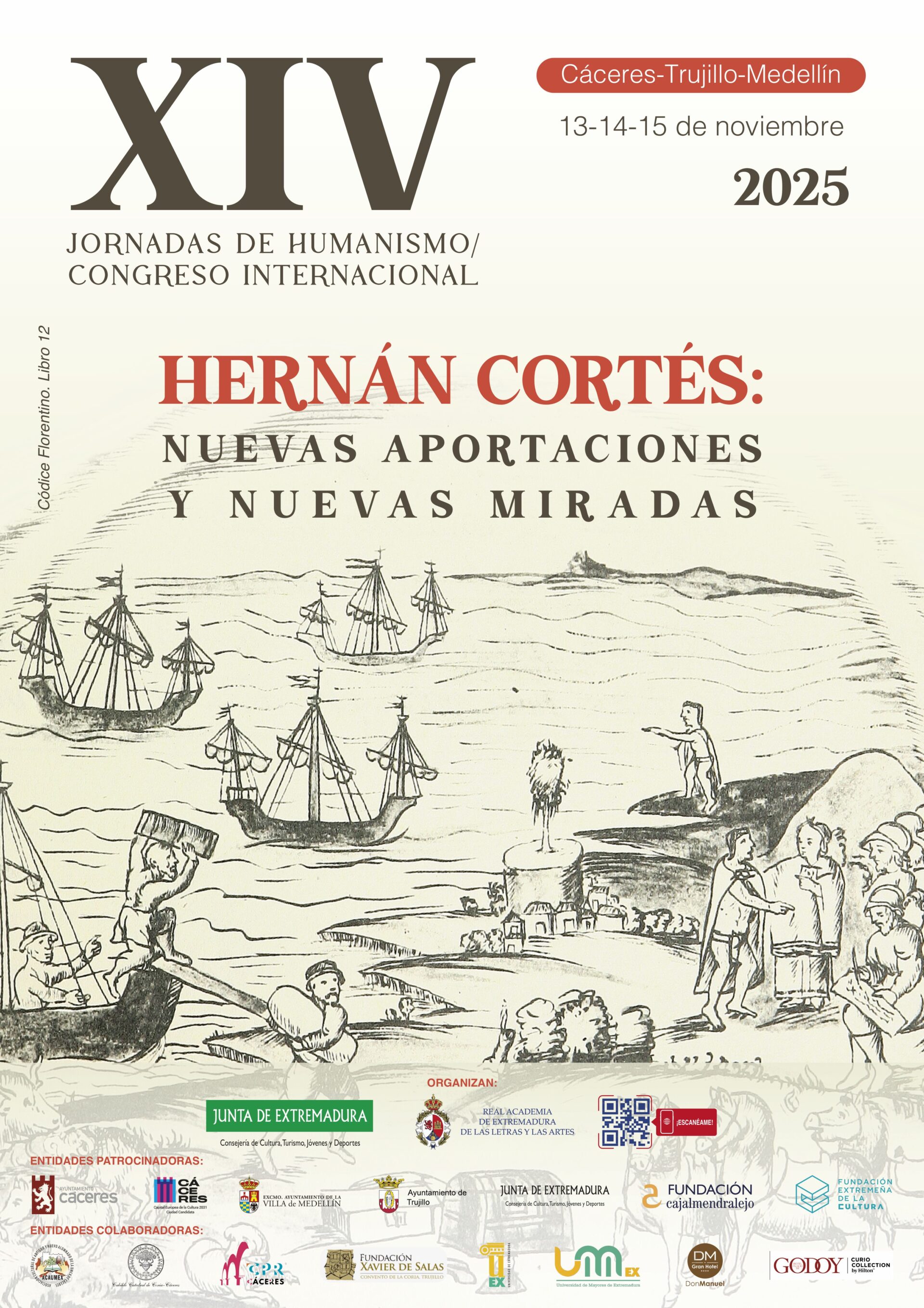Cáceres acoge este jueves la primera jornada del Congreso Internacional sobre el legado de Hernán Cortés