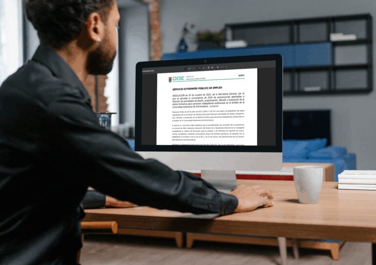 El DOE publica las ayudas para financiar el diseño, la programación, difusión y evaluación de la oferta formativa para personas trabajadoras autónomas