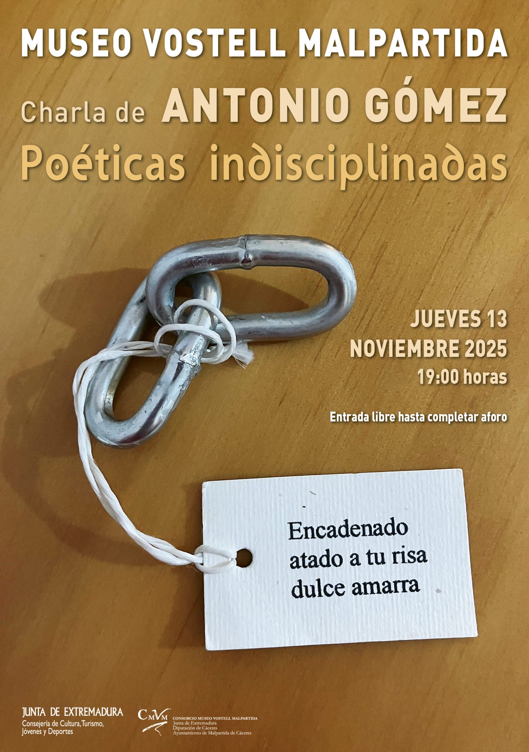 El Museo Vostell Malpartida acoge este jueves la charla “Poéticas indisciplinadas” de Antonio Gómez sobre poesía experimental
