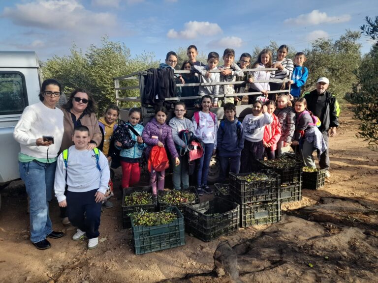 El Centro de Formación del Medio Rural de Villafranca de los Barros convierte en olivareros a 150 alumnos de 4º de Primaria