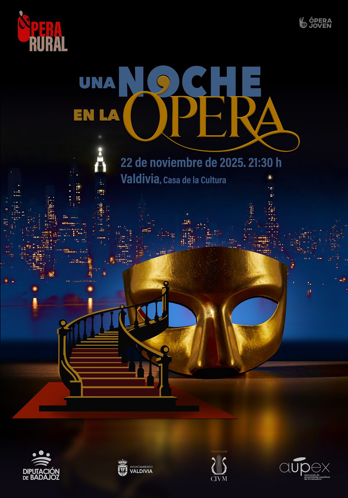 Valdivia se prepara para vivir ‘Una Noche en la Ópera’