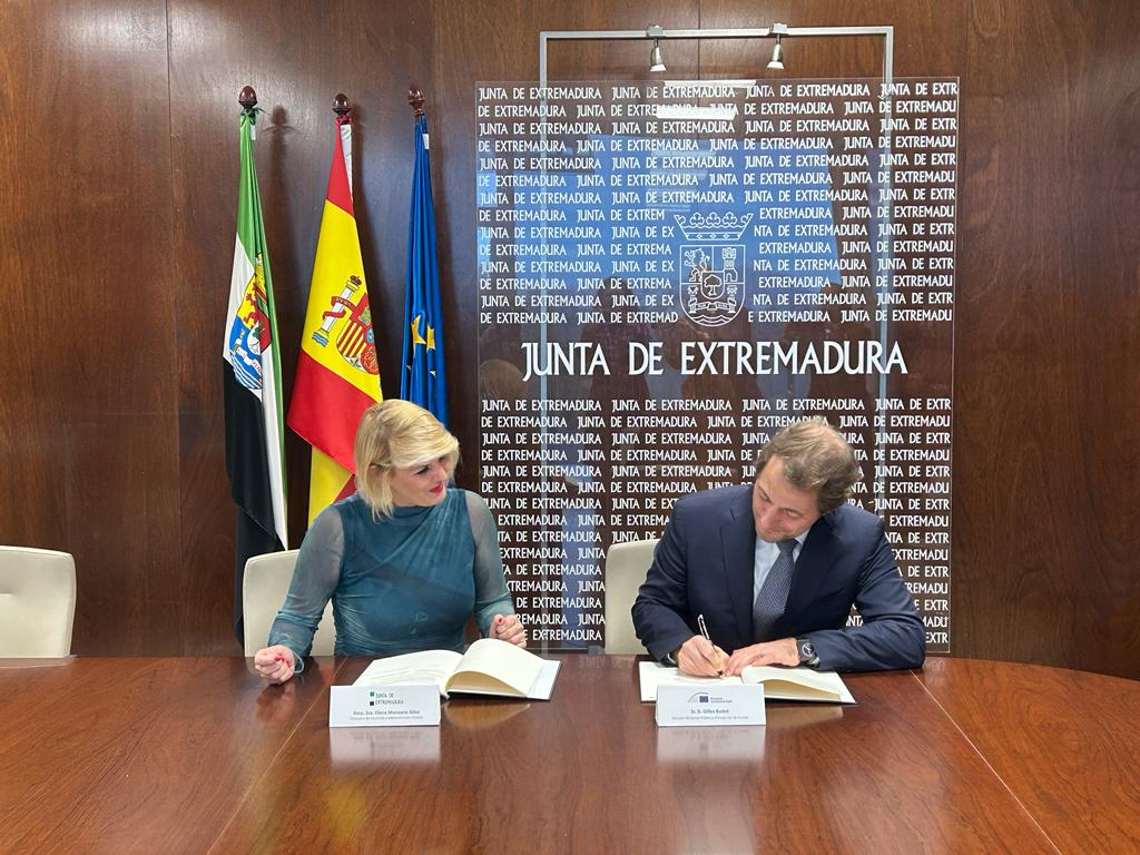 La Junta de Extremadura firma con el BEI un préstamo de 90 millones de euros para cofinanciar proyectos agrícolas de desarrollo rural