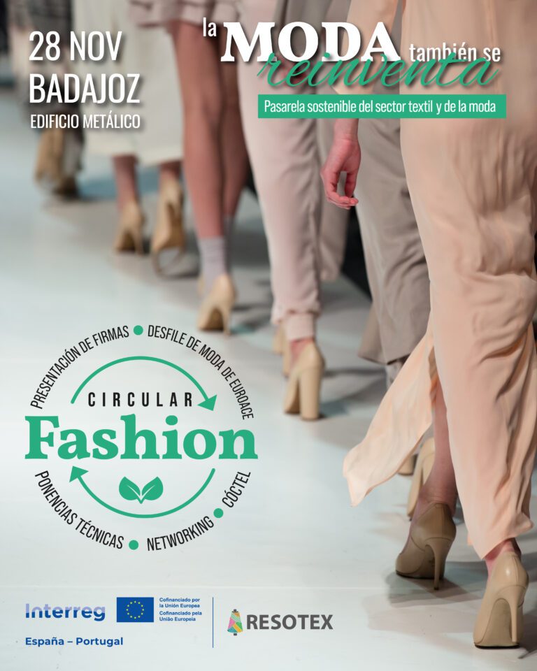 CIRCULAR FASHION, encuentro del sector textil, se celebra el 28 de noviembre en Badajoz