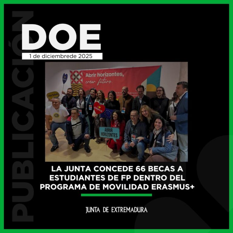 La Junta concede 66 becas a estudiantes de FP dentro del programa de movilidad Erasmus+