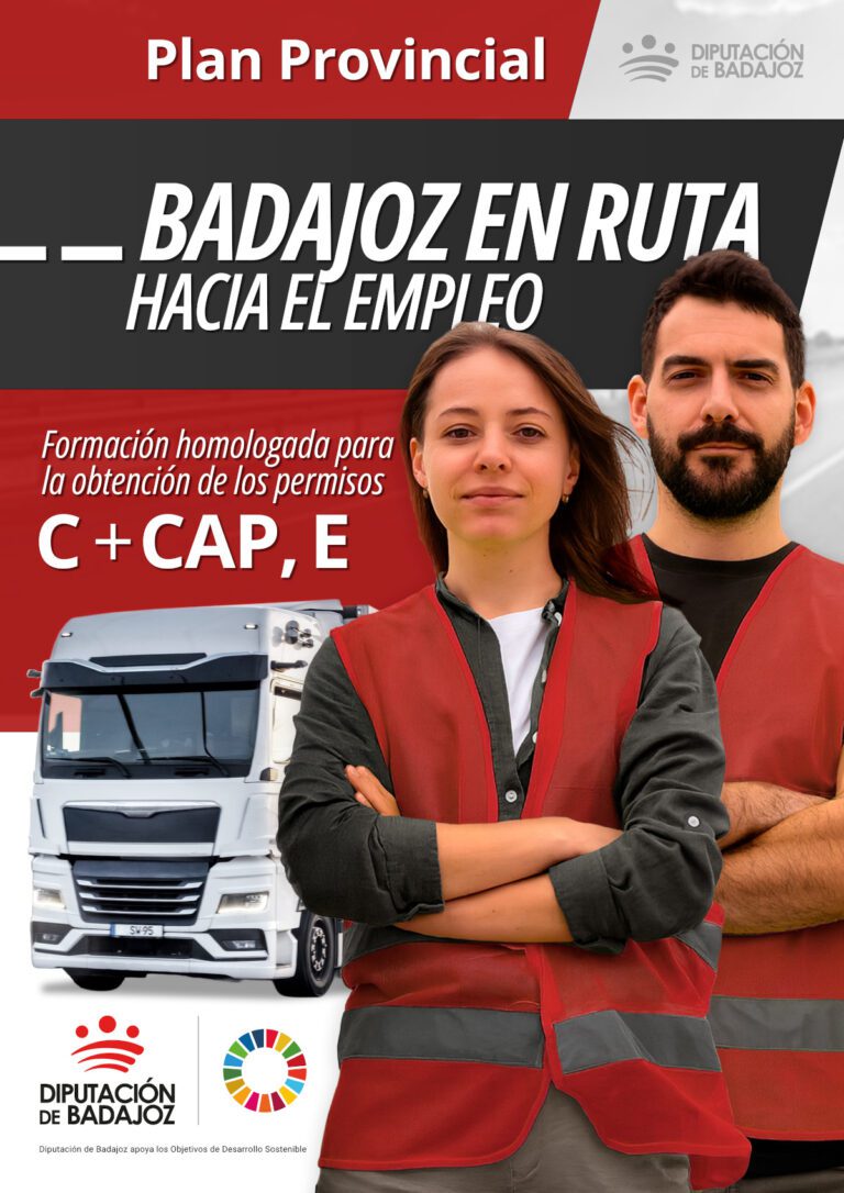 La Diputación de Badajoz presenta el Plan Provincial ´Badajoz en Ruta´ destinado a formar a más de 100 conductores profesionales