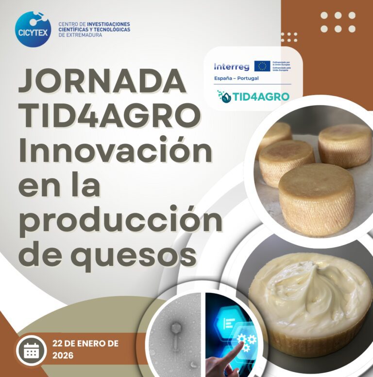 CICYTEX organiza una jornada técnica en la que se van a presentar propuestas innovadoras al sector quesero para mejorar la calidad y conservación de sus productos