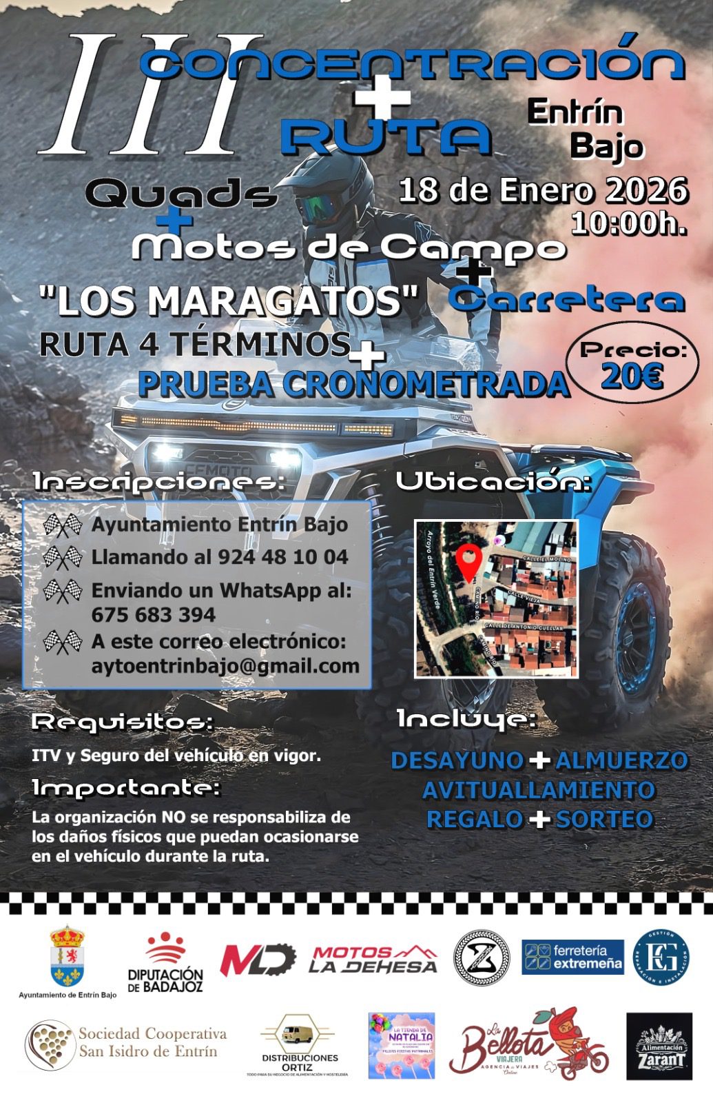 La ruta de motos y quads ´Los Maragatos´ volverá a poner en valor el entorno natural de Entrín Bajo y su comarca