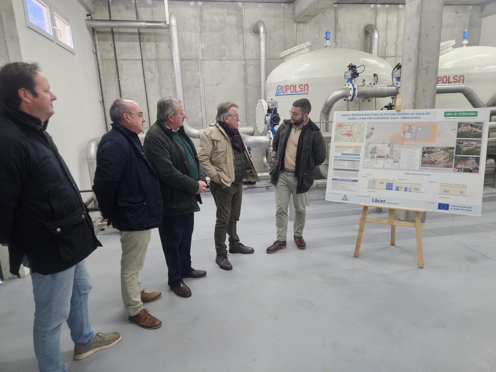 La Junta finaliza las obras de la ETAP de Zarza la Mayor en las que ha invertido 1’45 millones de euros