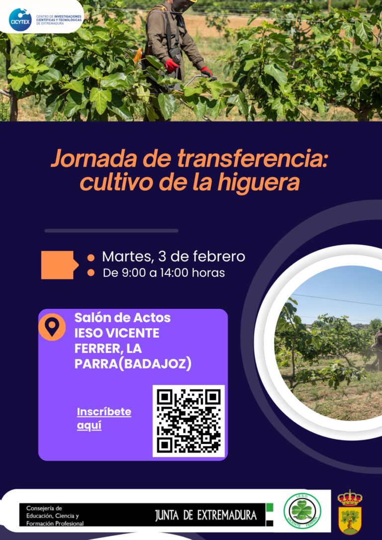 La Junta de Extremadura y La Parra desarrollan un proyecto formativo para alumnos y agricultores